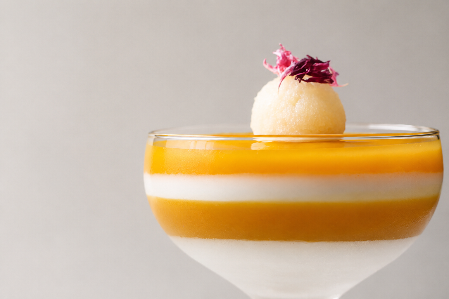 Coconut Turmuric Mango Panna Cotta (Credit: Rei)