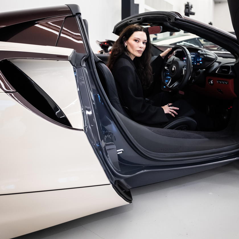For Project Duality, Chelsea Scott-Blackhall drew on her craft in fashion designer and applied it to McLaren cars (Credit: McLaren Singapore)