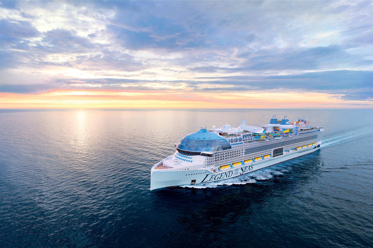 The ship spans 20 decks for up to 5,610 guests, with 29 room types, including Infinite Balconies and Ultimate Family Townhouses (Credit: Royal Carribean)