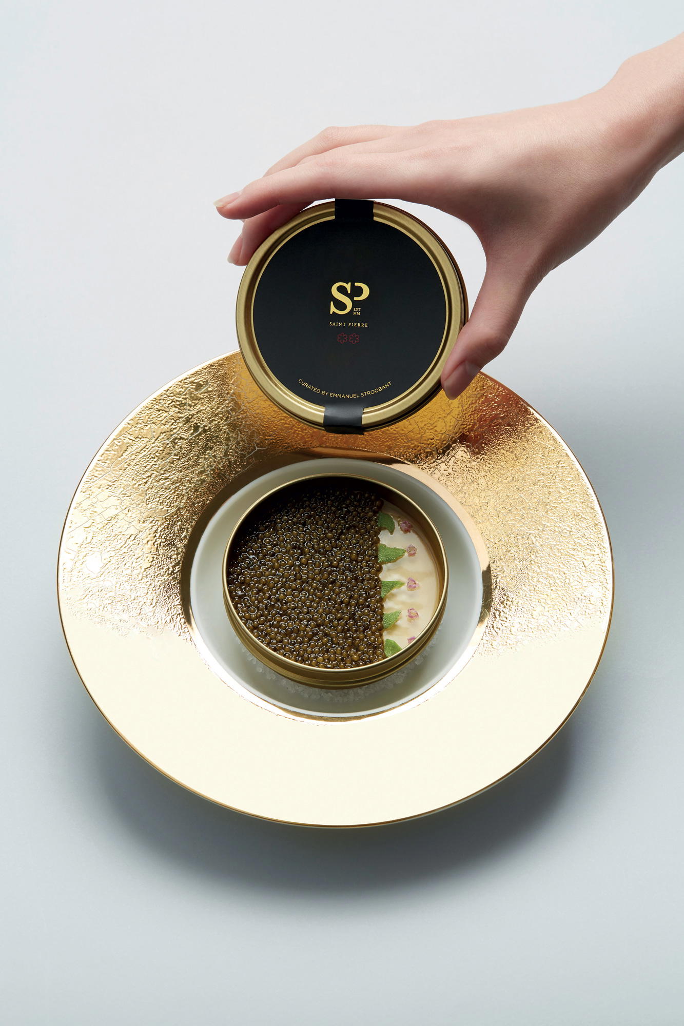 Caviar & Cauliflower Puree (Credit: Saint Pierre)