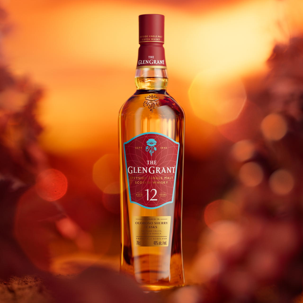 The Sherry Cask Finish 12-year-old is the latest addition to The Glen Grant's portfolio in Singapore (Credit: The Glen Grant. )