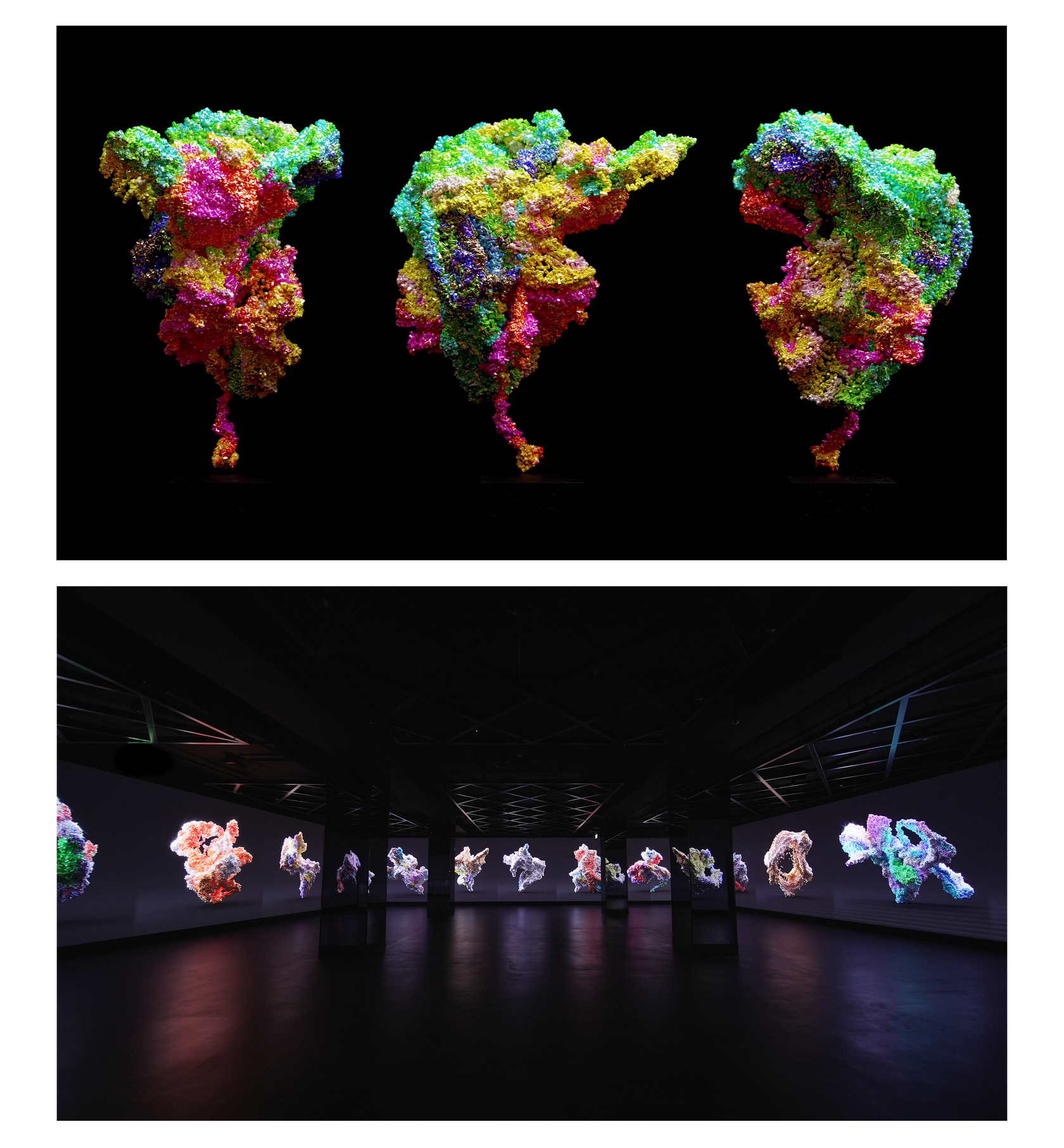 Voice Gems, a a generative art and archival project co-created with British vocal experimentalist Harry Yeff (Credit: Apple)