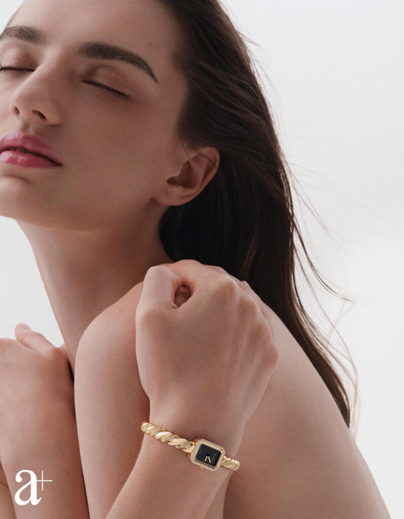 Premiere Galon watch in yellow gold with diamonds, from Chanel (Credit: Stefan Khoo)