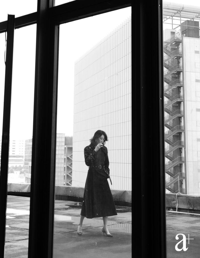 Trench coat and heels, both stylist’s own (Credit: Wee Khim)